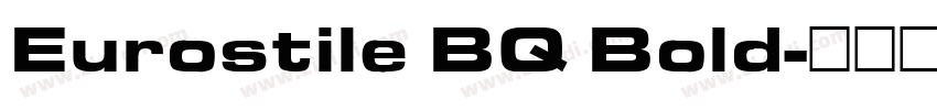 Eurostile BQ Bold字体转换